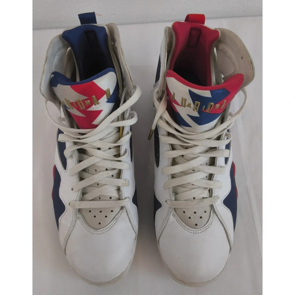 Nike Air Jordan 7 Retro Tinker Alternate Mens US 13 Used Red White & Blue #W5208